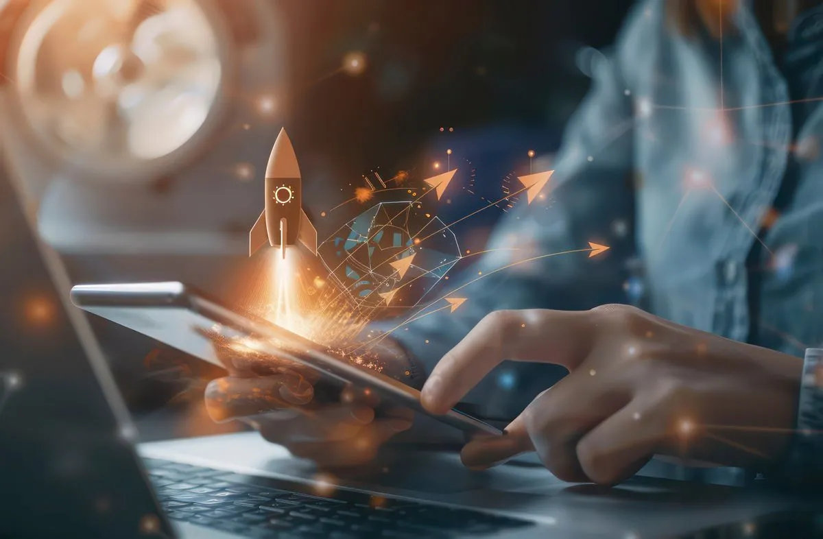 Startup business growth concept